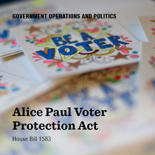 H.R.1583 118 Alice Paul Voter Protection Act